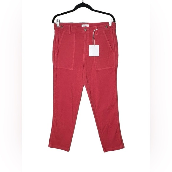 NWT Pistola Erin High Rise Crop Straight Leg Pink Pants with Cargo Pockets, 31 - Picture 5 of 14